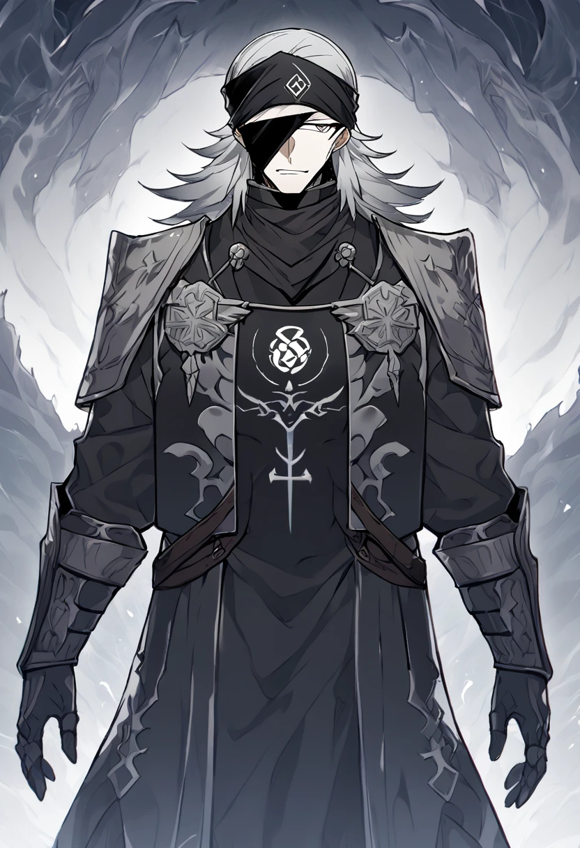 In terms of appearance, his Shihakushō would have a more military look, with black and white armor with his Division's symbol on the front and back. His bandana would be white and have his Division's symbol on it. His silver hair would be longer and shaggier, and he would have one eye closed because of the Sharingan, which would be adapted in the Bleach universe as a spiritual power, 8k high definition