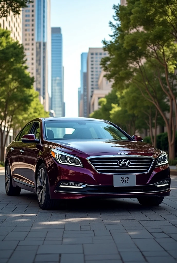 Make the 2015 Hyundai Azera V6 car purple  
