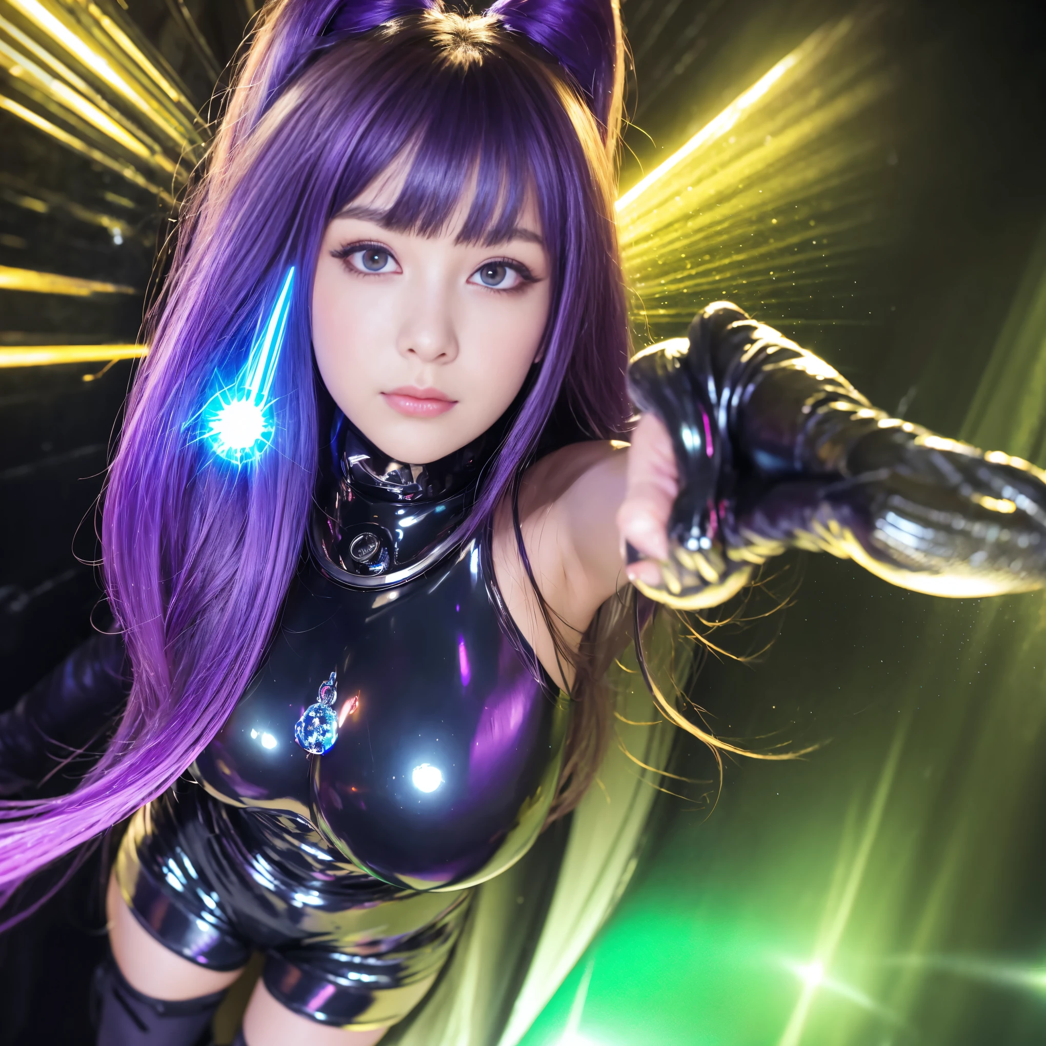 Masterpieces of the highest quality,Insanely detailed.Hyper realistic, ((pov)), all fours, Slime Girl, (Body is translucent), ((Wet)), (Violet sweat), A woman with Violet mucus all over her body. Her hair is also covered in Violet slime. Violet mucus splatters around, Violet hair, Violet eyes,