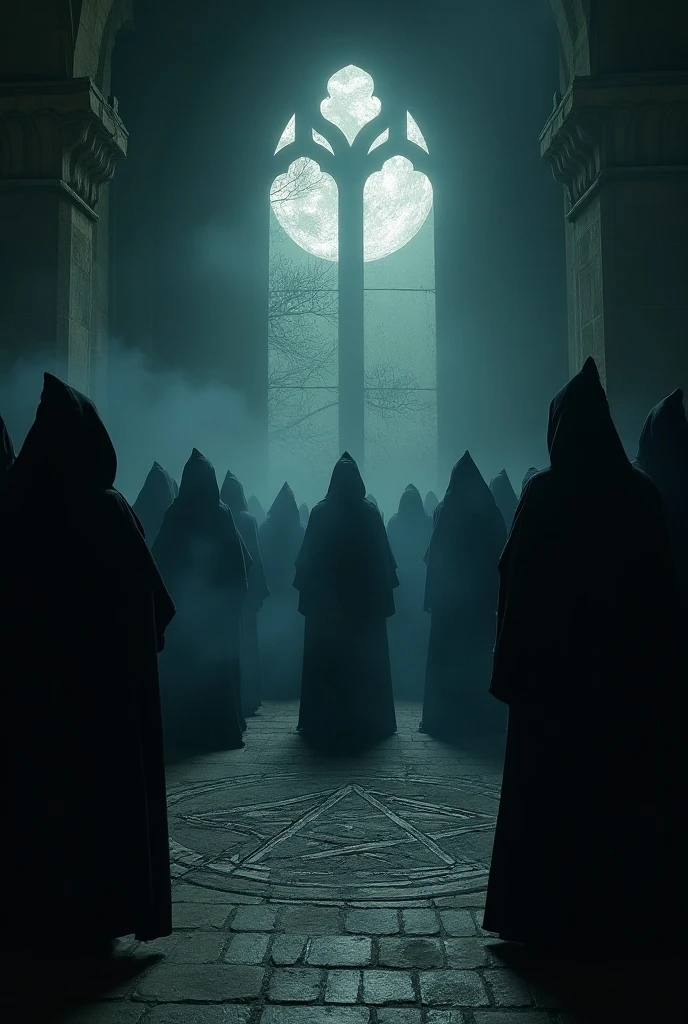make an illustration of a house where a satanic ritual is being performed,use dark colors, do it in a scary tone to make it scary, ultrarrealisitic, extremely detaild, photoshot_\( ultra\), photoshotrealisitic, realisitic, Post-processing, Maximum details, roughness, real-life, ultrarealisitic, photoshotrealism, photoshotgraphy, 8k hd, photoshotgraphy