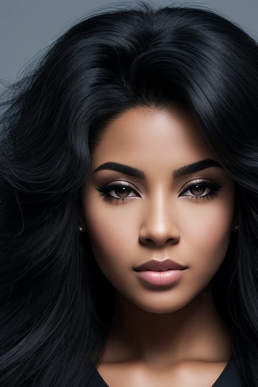 beautiful, black woman:1.3, in profile:1.2)