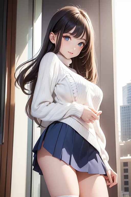 photographrealistic, (masutepiece,Best Quality:1.4),(8K,Raw photo,photographrealistic:1.2), Detailed skin,Detailed face,1girl in,Japanese Idol,Cute face, Black hair,slender, shiny eyes, Smile, BREAK cute casual clothes, colourful clothes, (Jump high, High jump:1.2), Dynamic,Wide Shot