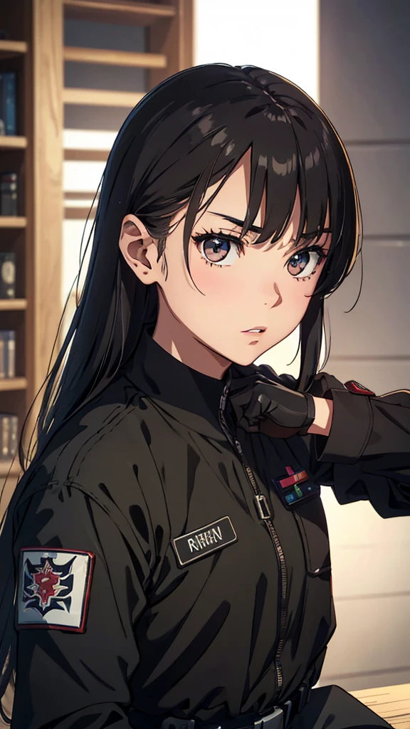 A detailed and high-quality Stable Diffusion prompt for the given topic "Rika Kawai, Army Hand gun" would be:

1girl, solo, Rika Kawai, beautiful detailed eyes, beautifully detailed lips, extremely detailed eyes and face, Expressive eyes, Brown eyes, long eyelashes, holding army handgun, black hair, Japanese, serious expression, side view, high quality, 8k, photorealistic, detailed face, professional photography, cinematic lighting, dramatic shadows, muted color palette, gritty military style, Black tactical uniform, lightweight body armor, crimson armband, Japanese Empire insignia, form-fitting, military gloves, combat boots, sleek design, no exposed skin,