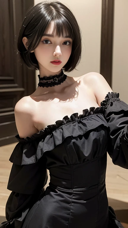(1girl:1.3), (photorealistic:1.4), (masterpiece, top quality, best quality, official art), extreme detailed, highest detailed, (ultra-detailed), ((an extremely delicate and beautiful)), cinematic light, contemporary, (ultimate cute face), solo, sitting, spread legs, ((panties under pantyhose))), (((dress, black pantyhose, white panties, wet panties, transparent panties))), garter straps, in heat, (((steam, moaning, armpits))), masturbation, (((masturbation, bare skin)))