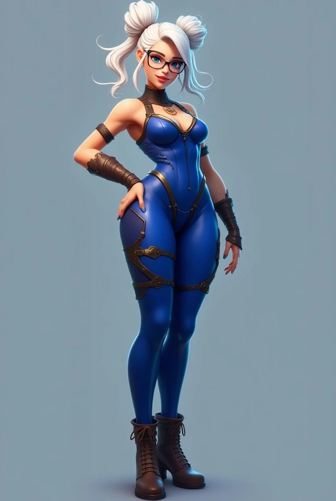 Best quality, solo mature woman, small breasts, giant ass, very curvy, Bayonetta styled hair, Mavuelous pink eyes, full lips, seductive, ribbon in hair, choker, sexy bodysuit, silver hoops, thick thighs oiled, curvy physique