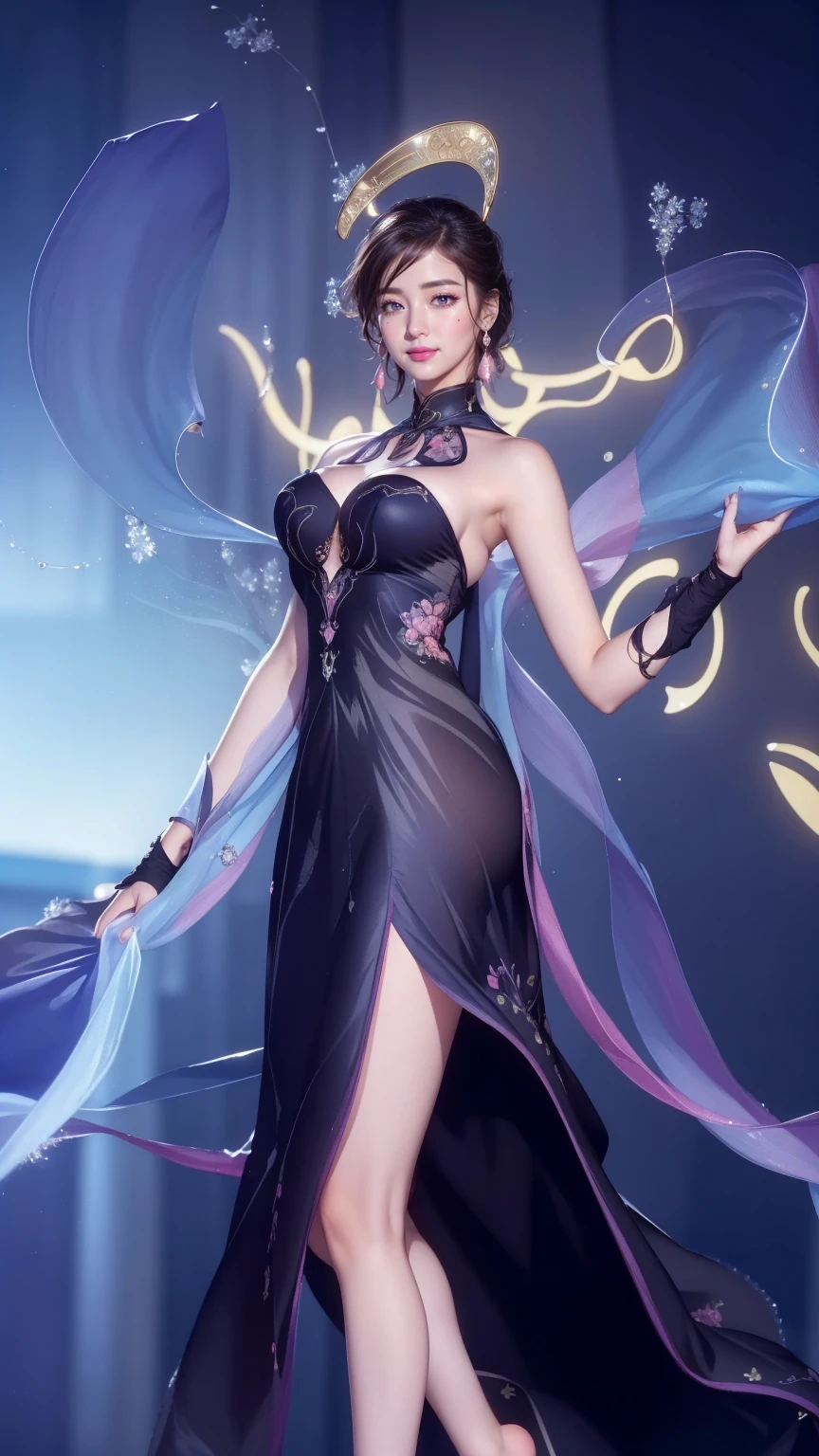 a close up of a girl (mobile legends character detailed black hair, big booobs ,  shadowbringers cinematic, 4 k detail fantasy, a beautiful fantasy empress, game cg, xianxia fantasy, xianxia hero, 2. 5 d cgi anime fantasy artwork, cinematic goddess close shot, ruan jia and artgerm, wow 4 k detail fantasy, hyperdetailed fantasy character