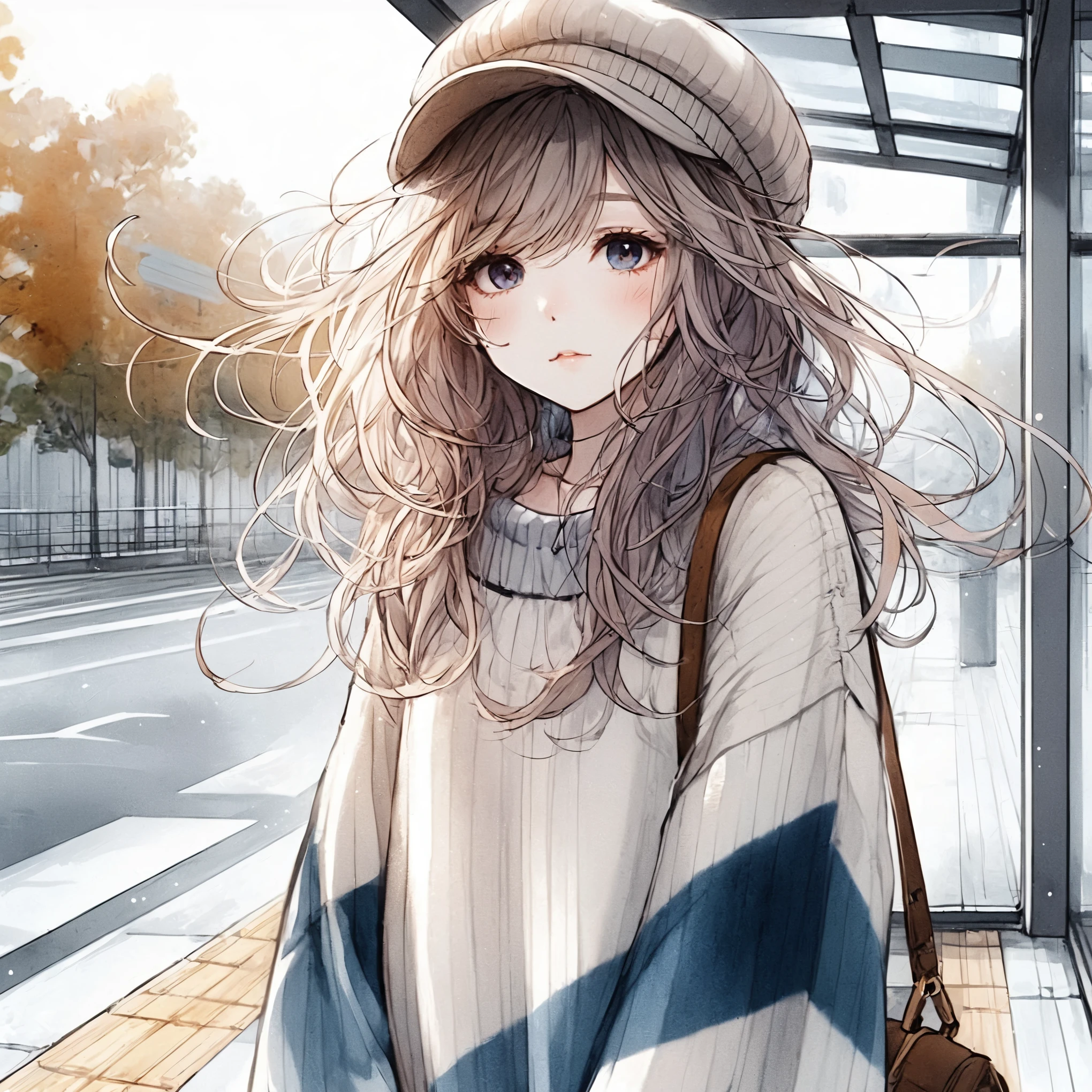 Official art using high quality hand-drawn watercolor sketch techniques. (Best Quality,4K,8k,High resolution,masterpiece:1.2),Super detailed,Beautiful detailed eyes,Girl with beautiful eyes, everyone, Beautiful Anime Girls, Cute Anime Girl, Smooth Anime Art, Anime Style, Elegant colors, Soft lighting, Delicate beautiful eyes, Very shy, (Beautiful big breasts:1.2), (correct hands:1.2),