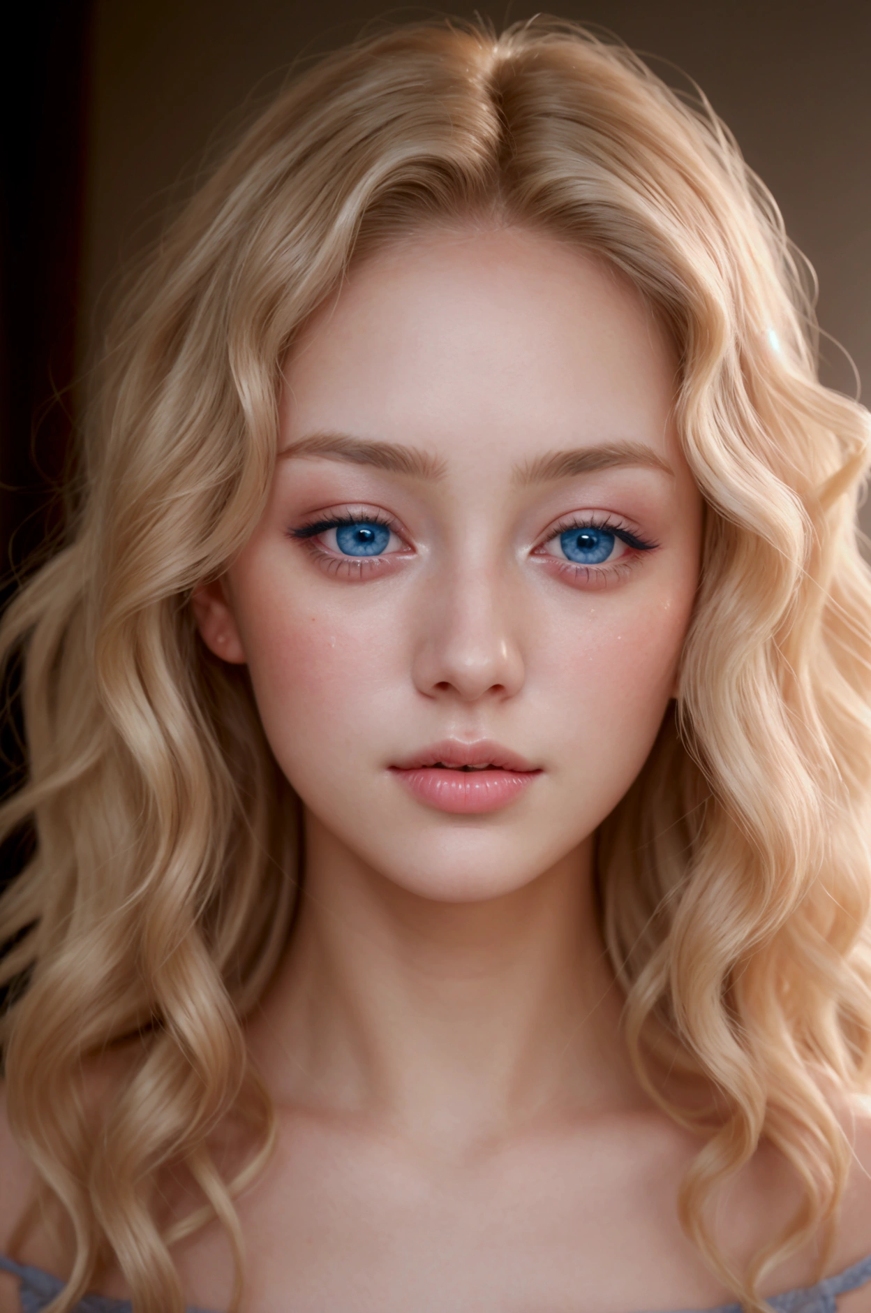 (((actual))) photo, masterpiece, best quality, pale skin, (Details of the face and eyes: 1.2), 1 girl, Very delicate and beautiful girl, Light blonde, wavy short hair, blue eyes, ((very beautiful)), curls.