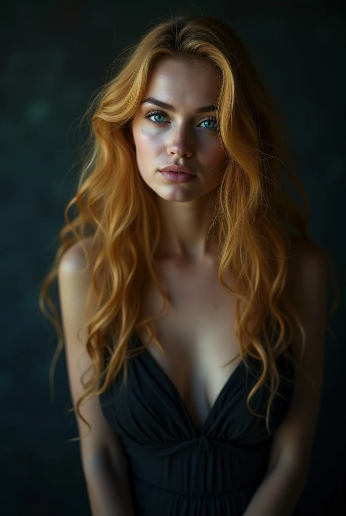 (young Kristina Pimenova ginger hair teen girl, blue eyes:1.6), (no panties:1.8), (naked, nude:1.5), (Without clothes, no bra:1.9),(long, wavy hair:1.6), blue eyes, detailed eyes, detailed lips, perfect nipples (lies nude, sensual, full body:1.5), (photo from different angles:1.5), (lies on a bed:1.6), low neck, ray tracing, (best quality, 4k, 8k, high resolution, masterpiece:1.2), very detailed, (realistic , photorealistic, photorealistic :1.37), HDR, UHD, masterpiece, professional, vivid colors, bokeh, studio lighting
