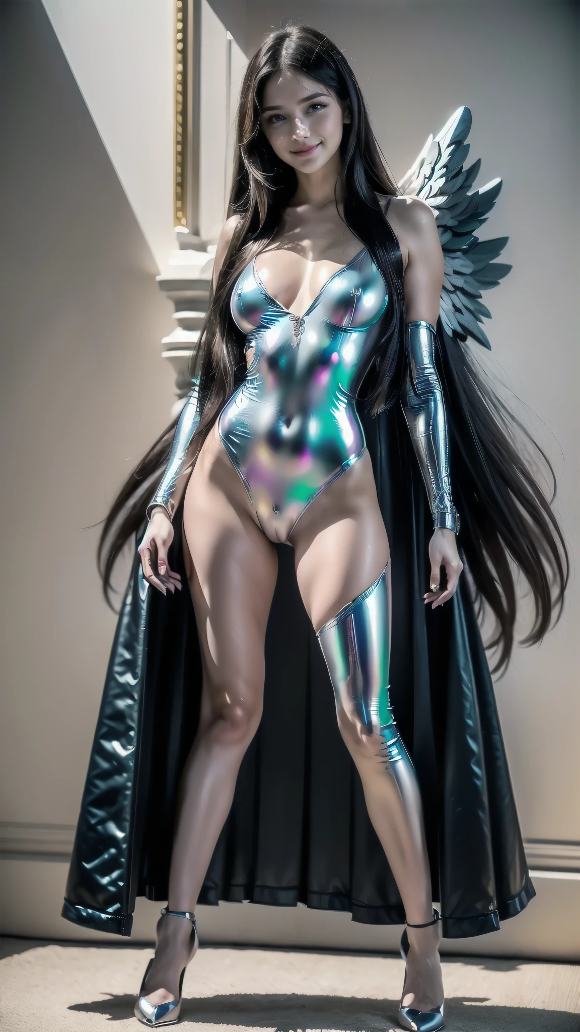 um desenho de uma mulher com uma roupa amarela e azul, girl of the zodiac knights, angelic armadura dourada, armadura dourada, Knights of the Zodiac, armadura dourada wearing, wearing armadura de ouro, armadura de ouro, light armadura de ouro, body armadura dourada, armadura de ouro, Armadura de corpo inteiro dourada, armadura dourada, sleek armadura de ouro, wearing armadura dourada, portrait girl of the zodiac knights, giorno giovanna, ([long hair hair]:1.8), (full body:1.8), (full-body standing image:1.8), (upper body up:0.3), (hyper realistic:1.4), (realistic:1.3), (best quality real texture skin), (The Celestial Warrior Angel of the Lord: 1.6), intimate friends, (They are holding each other:1.2),(Detailed iridescent  with beautiful fractal or marble design:1.5), (Beautiful and d delicate ruby, topaz, emerald and sapphire jewelry:1.6), (:1.4), (Open vgina:1.4), ( smile:1.2), (raunchy:1.2), (Immoral:1.2), (small  with beautiful raised pink :1.5), (), (Expression of :1.2), (Incredibly beautiful nature background:1.6), (18 years old:1.5), ( and glamorous:1.1), (A coquettish expression:1.6), (seductively smiling:1.6), (Full body), ( posing:1.5), (Thick eyebrows:1.2), (Big purple eyes:1.2), (Ultra detailed eyes:1.4), (High resolution eyes:1.1), (ultra detailed skin texture:1.4), (Beautiful toned body:1.1), Hair Bow, (Moist skin:1.1), (sensual face:1.5), ([long hair hair]:1.8), (full-body standing image:1.8), ([long hair hair]:1.8), (full body:1.8), (Best quality, 4K, 8K, A high resolution, Masterpiece:1.2), ((loli)), ((18yo)), ((female )), (1girl), ((lolita)),Chapped lips:1.4), (blush de nariz:1.2), foreshortening, black cuts, (eye contact), High contrast, ultra high resolution, high resolution, detailed, rosto limpo,  (rosto sensual:1.5), (Grandes olhos roxos:1.2), (olhos ultra detalhados:1.4), (Olhos de alta resolução:1.1), (textura de pele ultra detalhada:1.4), PERSEPHONE, PERSÉFONE, Perséfone,