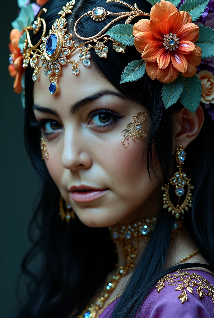 A photograph a woman beauty in dress glass,Intricate Surface Detail, Crystalcore, ethereal dres a close up, hyperdetailed fantasy character, stunning cgsociety, intricate ornate, detailed fantasy digital art, cgsociety 9, fantasy art behance, 4 k detail fantasy, detailed fantasy art, 8k high quality detailed art, cgsociety, Sparklecore, (hdr:1.4), high contrast, (cinematic, teal and orange:0.85), (muted colors, dim colors, soothing tones:1.3), low saturation, (hyperdetailed:1.2), (noir:0.4), (intricate details:1.12), hdr, (intricate details, hyperdetailed:1.15), (skin texture, hyperrealism, soft light, sharp:1.2)Princess woman, Blue, Pastel, glitter, dramatic, dreamy, pastel, Watercolor, Whimsical, Delicate, ornate gold seashell crown, perfect body, full body, dreamy, pastel, Watercolor,epic realistic, photo, sharp focus, documentary film footage, high resolution photography, texture skin pores, real person, detailed skin texture, cinematic movie image, upper body shot, movie grain, cinematography, intricately detailed, crafted, meticulous, magnificent, maximum details <lora:epiNoiseoffset_v2:1>