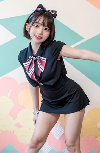((beautiful eyes with fine detail)), realistic skin, (intricate details), best lighting, depth field, ((ultra high resolution, high res)), {highres}, {{very fine 8KCG wallpapers}}, {{very precise detailed}}, ((((masterpiece)))), nsfw, 1girl,teenager, Blushing, smile, ((japanese uniform)),((showing nippls)), (small breast), ((navy blue pleated miniskirt)), ((skirt lift:1.7)), (tie),black socks, (panties), (((smartphone,selfie))), japanese high school classroom