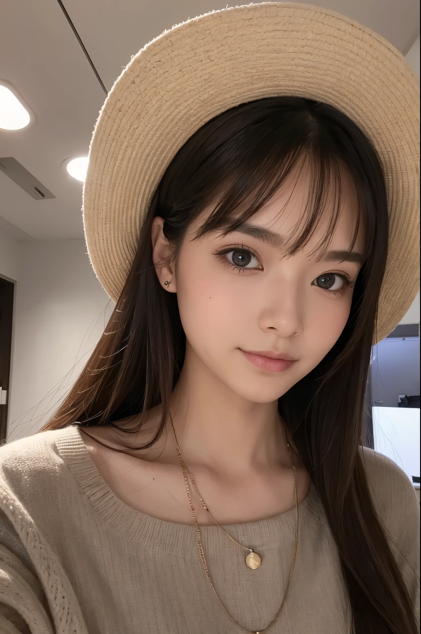 Caucasian、female、Brown Hair、naked