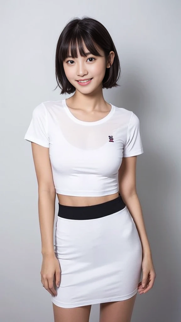 Thai girl wearing a white T-shirt and shorts for https://seaart.ai/th