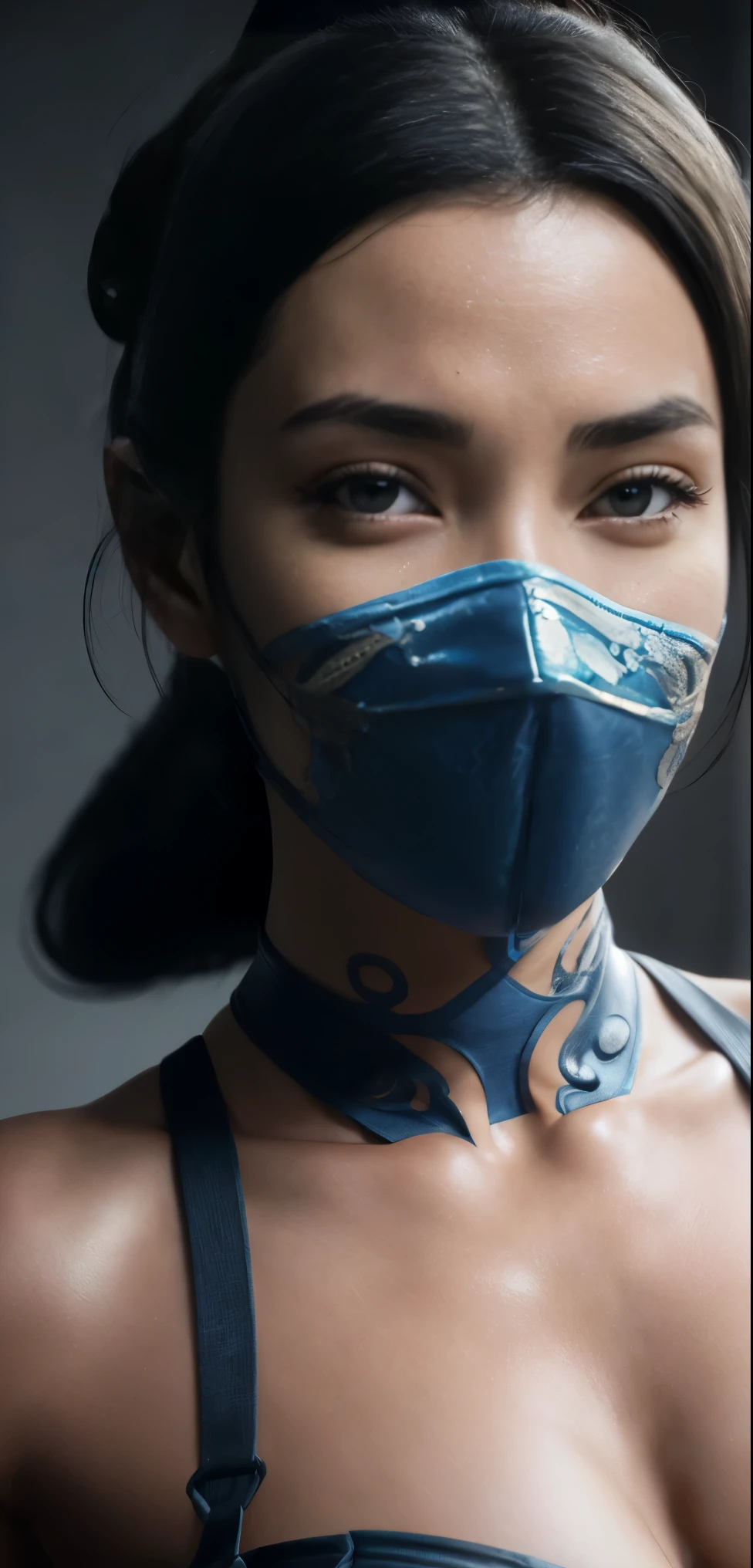8k, best quality, real image, intricate details , ultra-detailed, ultra highres, Depth of field,(photorealistic,Realistic:1.2),master part,photo by kitana, wearing a blue leotard, mouth mask, brown eyes, long black hair, horse-tail, Alone, , blue skies,
best quality, Realistic, photorealistic, ( intricate details :1.2), (delicate detail), (Cinematic light), clear line, sharp focus, realistic face, detailed face
Unity 8K wallpaper, ultra high-reution, (photorealistic:1.4), Looking at the Viewer, breasts appearing, giant breasts, nudes.