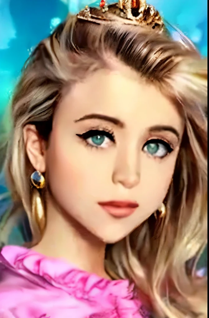 Portrait of a young princess, mix with Italian anRussian in desss