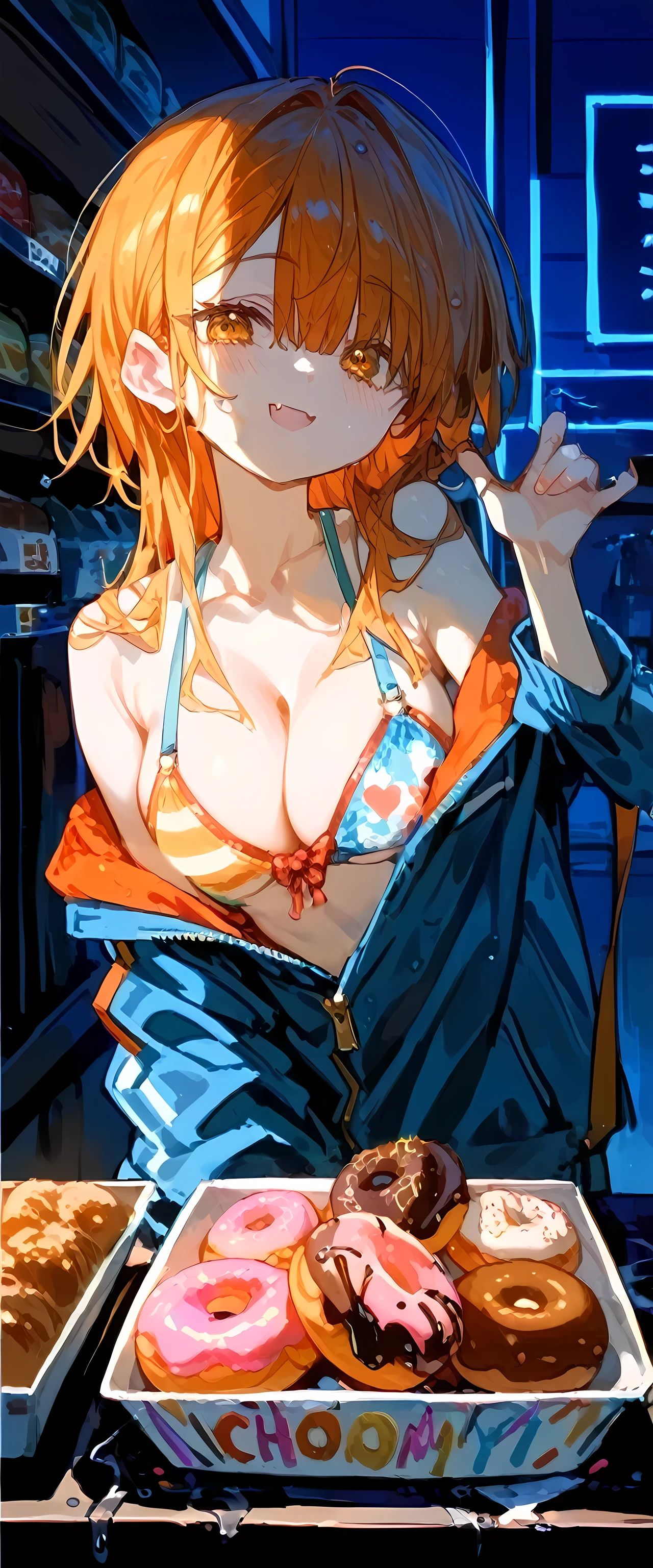 Big Breasts　My colorful and cute underwear is about to fall off