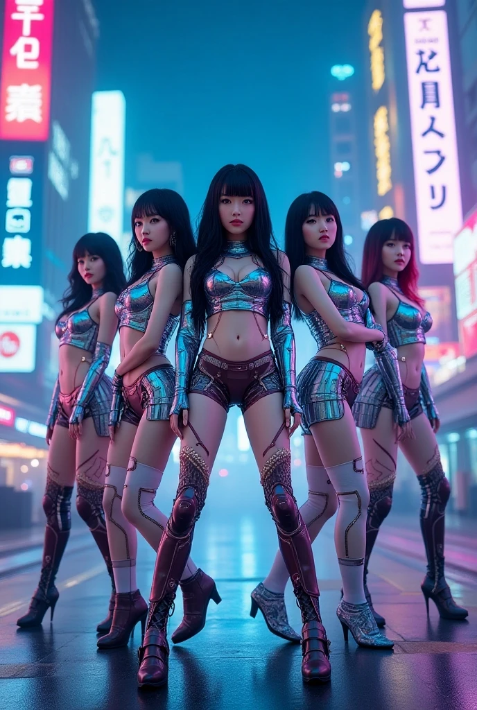 (Full Body of Extremely Detailed((12 Sexy Ladies Group in a row:1.37))), KAWAII perfect face, Reflective Eyes, Detailed(Delicate Clothing textures), Correct graceful legs, Dynamic Joyful Expressions LifeLike Rendering, Specular Reflection, TopQuality 8K Ultra-detailed masterpiece (ProfessionalPhoto:1.37), (Acutance:0.8), (Luminism:1.28), ((Shibuya Scramble Crossing)), (Starry Colorful Light particles), ((Full body from side below)) {MicroMini Skirt|Kissing Face to Face|Undressing|Thigh Gap|Cute Peach AssFocus|NakedApron with SideBoob}, Radiant Fine Skin with Transparency, {Pink Hair|LightBlue Hair|Pure White Hair|Blonde|Liquid Hair|Red HighHeels}, Perfect Lighting