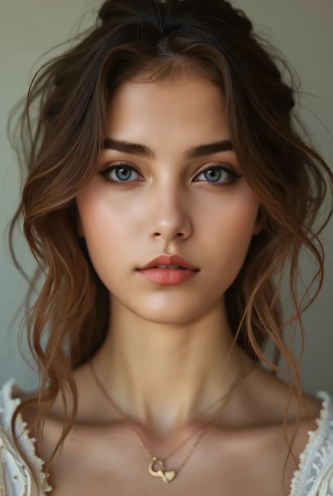 8K,Best quality, masterpiece, ultra high res, (photorealistic:1.4), raw photo, (Authentic skin texture:1.3), (film grain:1.3), (selfie angle),1girl,beautiful detailed eyes and face,masterpiece, best quality,close-up,upper bod,
