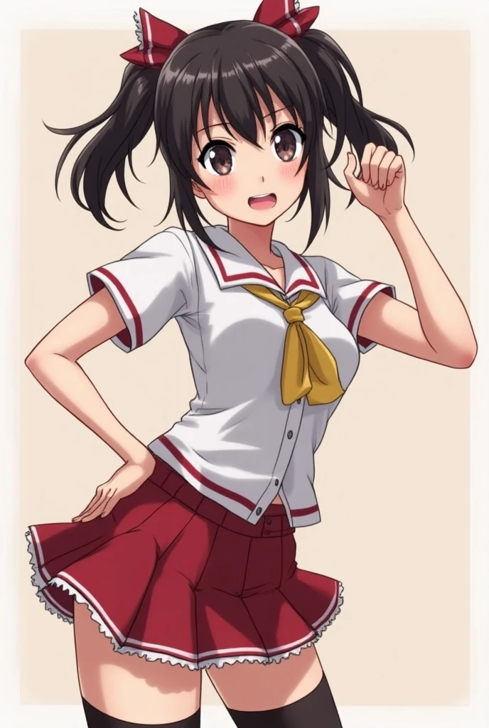 alone, One girl, Onodera Kosaki, , smile, View your viewers, , got it, Flat Color, 2D, Anime Coloring, Jagged lines,naked,naked,