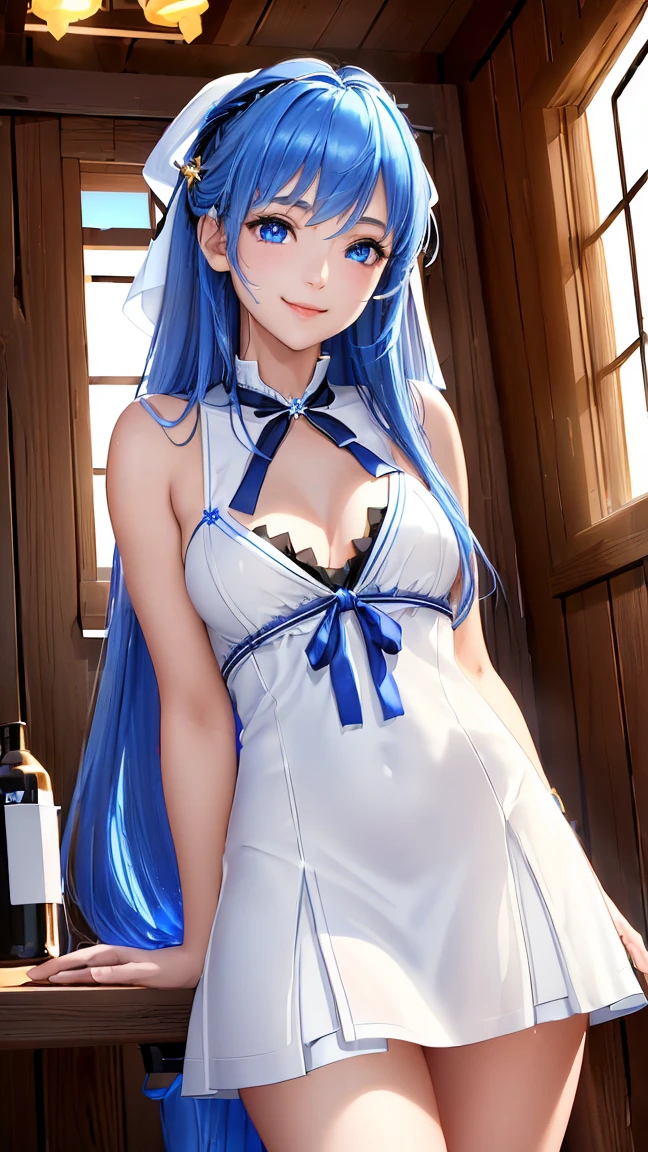 Maid, embarrassment, long hair, vibrator G_CUP(HUGE_BREASTS)