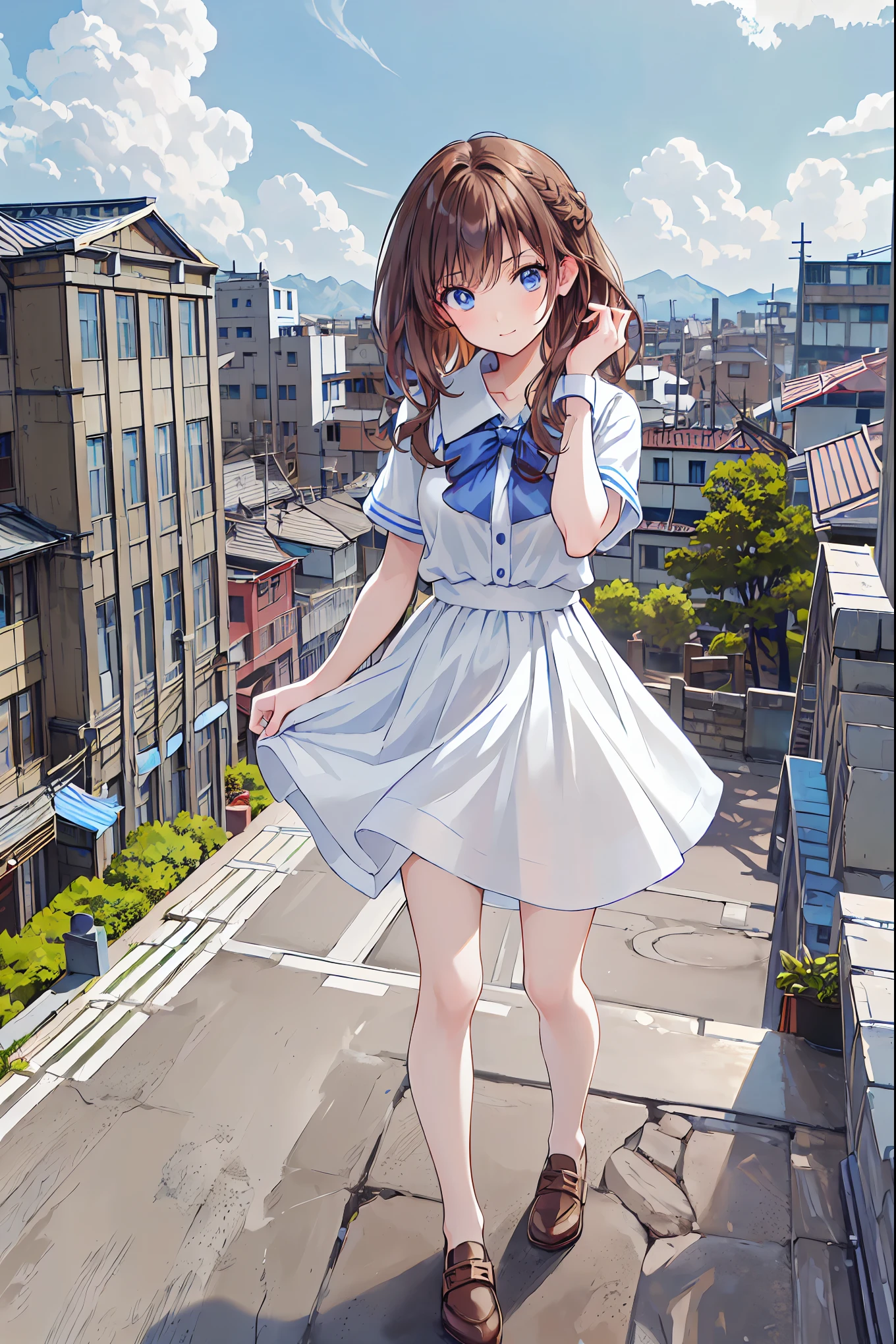 masterpiece, best quality,1girl,young girl,brown eyes,long hair,mesugaki smile,shiny skin,(nice leg line:1.3),thin waist,huge breasts
BREAK
school uniform,necktie,((pencil skirt)),high heels
BREAK
street,crowd,depth of field,looking at viewer,squatting,from behind,full body,legsupsexms