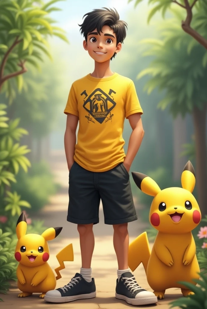 Make my Minecraft skin anime boy wearing a Pikachu
