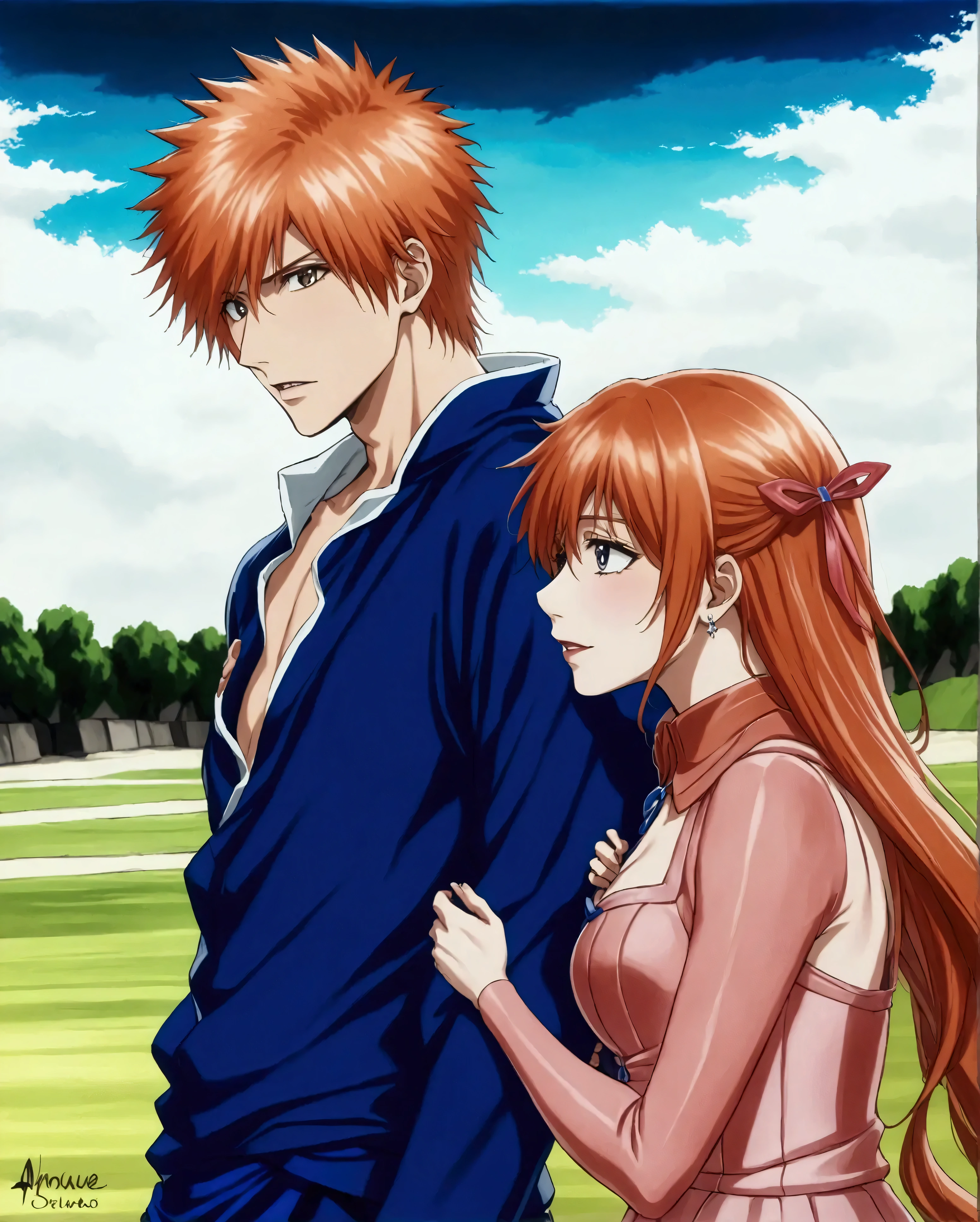 Ichigo kurosaki x orihime inoue, photo de couple
