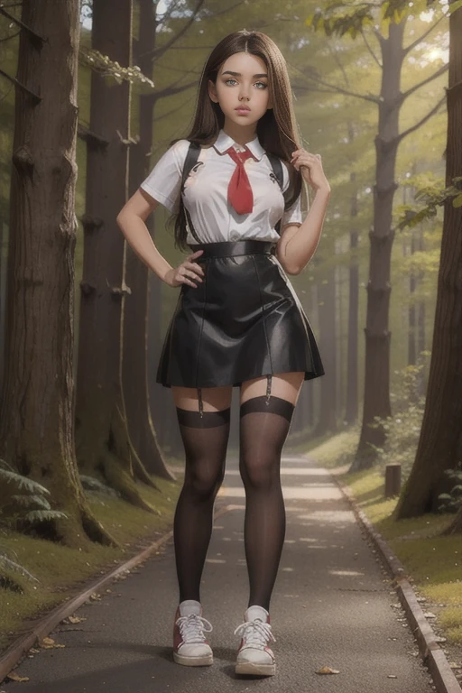 70s style illustration,tortured by lust shy vulnerable desperate mature female drowning in the middle of forest bog and sexy tease herself,skirt,blouse,(stockings with garters),indulging in fetish, (can't hold orgasm)