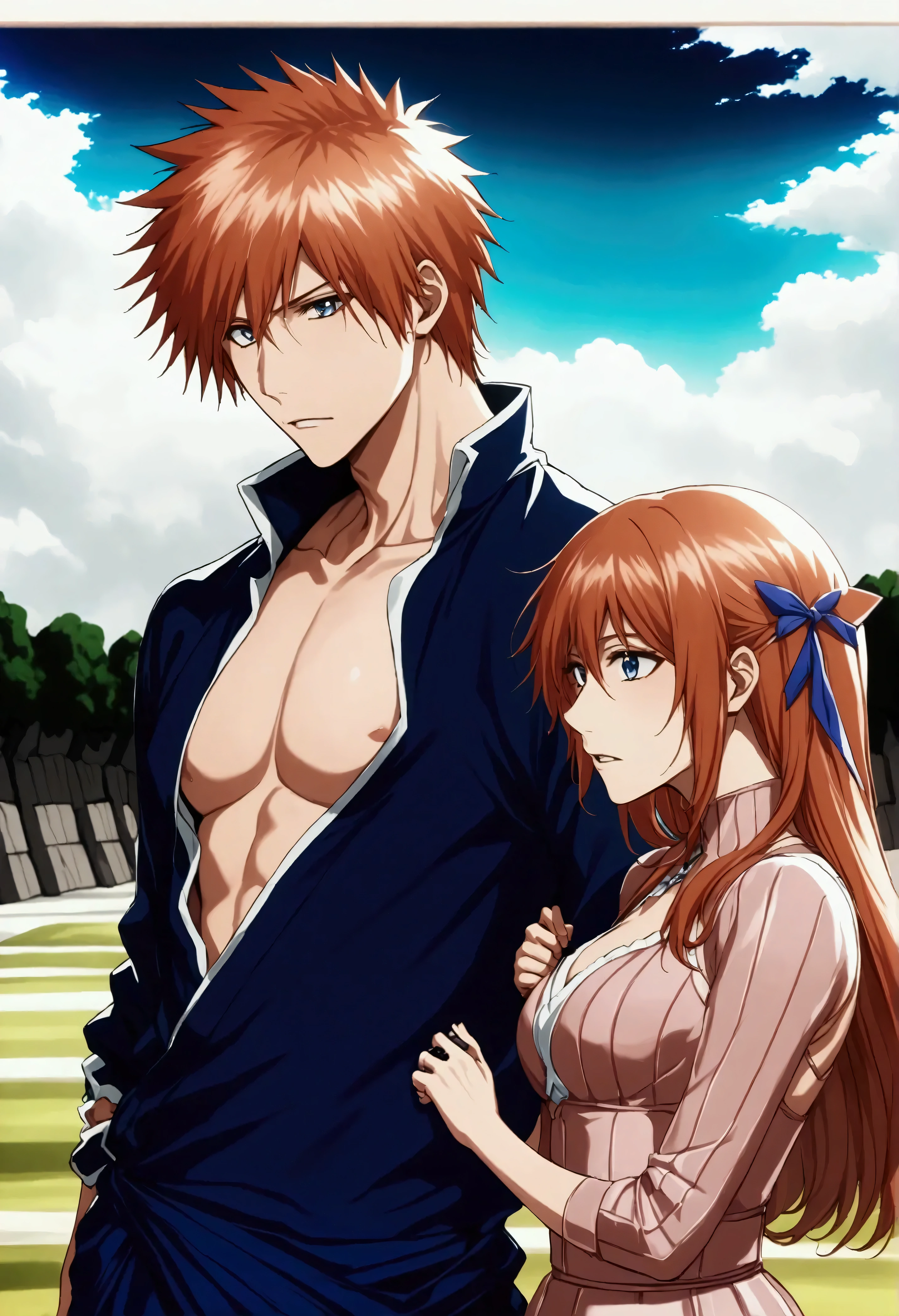 Ichigo kurosaki x orihime inoue, photo de couple
