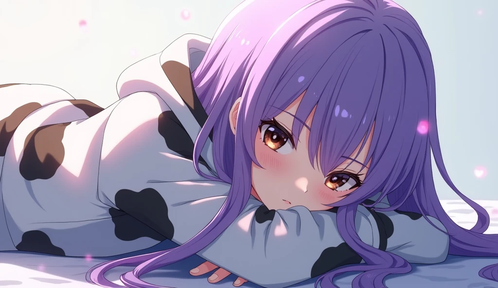 Lori。White underwear。Open legs。Waist-length pink twintails。White ribbon。is crying。flat breast