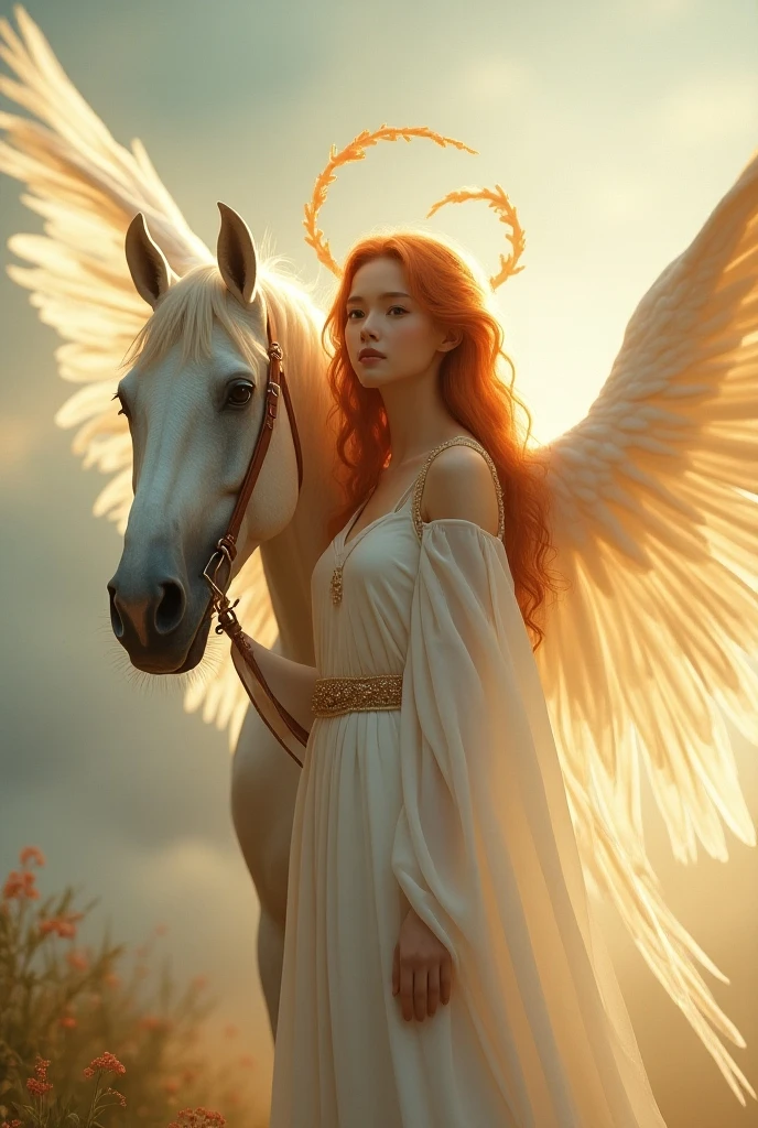 Angel with horse