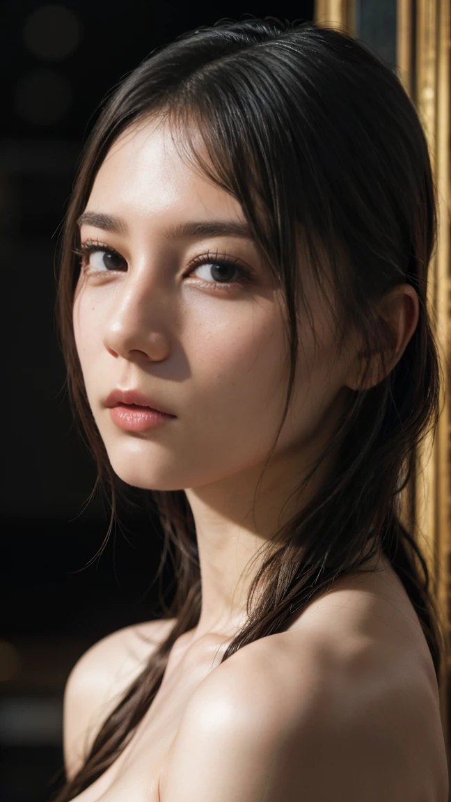 Cute Japanese Women Photos,  Woman, 20-year-old, Beautiful and perfect face, brown, Beautiful Face, thin: 1.2,Dressed, (photo Realistic:1.4), (hyper Realistic:1.4), (Realistic:1.3),
(Smoother lighting:1.05), (Improving the quality of cinema lighting:0.9), 32k,
1 Girl,20-year-oldの女の子, Realistic lighting, Backlight, The light shines on your face, Ray Tracing, (Bright light:1.2), (Improvement of quality:1.4),
(Highest quality Realistic textured skin:1.4), Fine grain, Detailed face,
(tired, Sleepy and happy), (smile:0), Face close-up, T-Shirts,
(Enhances the body line:1.1), (Enhances the beauty of skin texture:1.1)