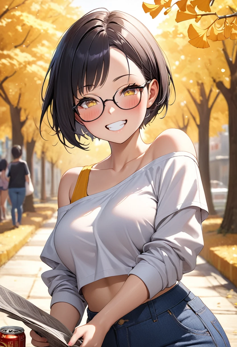 (highest quality、High resolution、detailed background、8K)、Beautiful and dense face、beautiful and smooth skin、skin texture、professional lighting、Beautiful girl in her 20s、(two women:1.5)、brown hair、bob cut、braided ponytail、Glasses、(huge breasts:1.3)、(realistic:1.2)、perfect body line、No bra、plump nipples、warm sunshine、Outdoor Parks、
sexy atmosphere、Confidence and Charm、Express yourself with confidence、Charm、
Refreshing and feminine style for spring、
Sheer material is transparent and gives a light and feminine impression.、
If you want a sheer top to be the focal point, choose a simple camisole or tank top in a similar color as an inner layer.、
If you want to enjoy sheerness, pair it with an inner layer with lace or embroidery details for a subtle accent.、
For spring, choose sheer tops in pastel or bright colors to bring out the seasonal feel.、
Choose a design with a high neck or ruffles for a more feminine look.、
(Pair it with a pleated skirt with many folds for an elegant and dynamic look.:1.3)、
On chilly spring days, it&#39;s a good idea to wear a cardigan or a light jacket.、
We also recommend layering with a shirt or blouse made of sheer material as an outer layer.、
Add a simple necklace or earrings for a sophisticated look.、
Choosing accessories in metallic colors will give you a trendy look and add to the spring feel.、
Wear nude sandals for a light look on your feet.、
looking at me with a very happy expression、Have a slight blush、smiling、sexual expression、cute