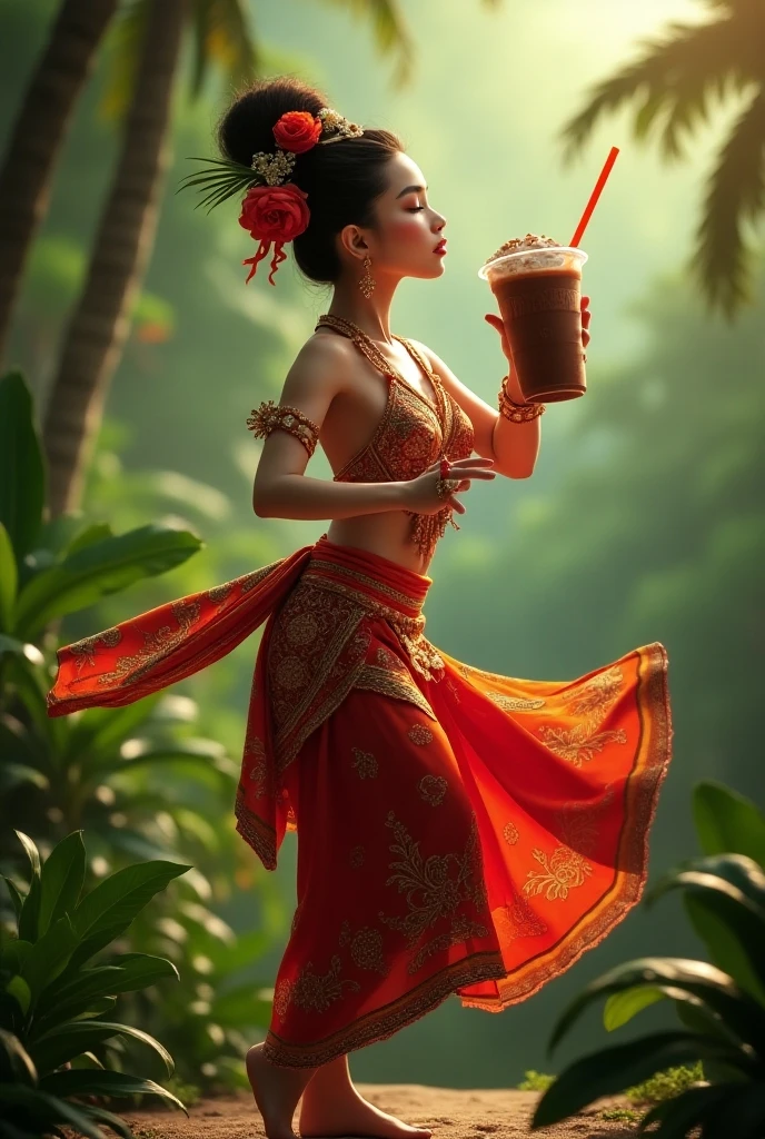 there is a woman with large breast sitting on a banana tree with a hat on, banana trees, beautiful digital artwork, bananas, inspired by Rudy Siswanto, inspired by Hedi Xandt, banana, by Galen Dara, with beautiful exotic, photo manipulation, organic 8k artistic photography, banana color, karol bak uhd, tropical mood, traditional beauty, tropical vibe, masterpiece, best quality:1.2),,(8k,highres,RAW photo,realistic,photo-realistic:1.3),(detailed skin texture,detailed cloth texture,beautiful detailed face:1.25),professional lighting,photon mapping,beautiful soft light,radiosity,physically-based rendering,raytracing, model shoot style, model shoot style, (extremely detailed CG unity 8k wallpaper), full shot body photo of the most beautiful artwork in the world,