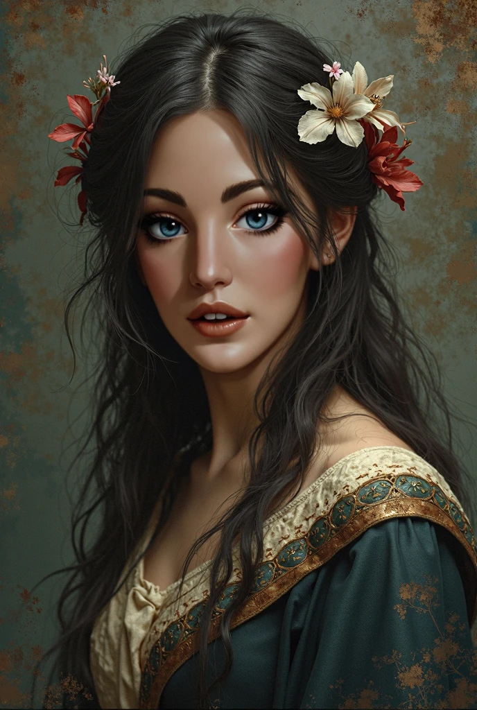 Victorian Hungarian Woman of the 14th century, Hazel hair, Pink lips, Nice feature, Wadim Kashin, james gurney, ink, Splash Art, Amazing beauty , Royo, after sexing, Super detailed splash art modern European oil ink painting, Mid Gorgeous Breasts, Gorgeous Body, oil painting, very detailed Bright Turmaline Green eyes, Blush, Greg Rutowski, (no NSFW image).