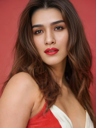 from distance view, extreme full body((head to full Thighs portrait photo)) of Kriti Sanon, resembling kriti sanon, 100% accurate face, cute cheeks, red lips, sexy slim figure, swooping small breasts, colourful Thin Bikini, open arms, whole body in frame((she showing having sex poses at crowded party)), black wavy hairstyle, (ultra realistic), intricate detailed, (ArtStation:1.2) , Do Exactly Whatever written in this Prompt.