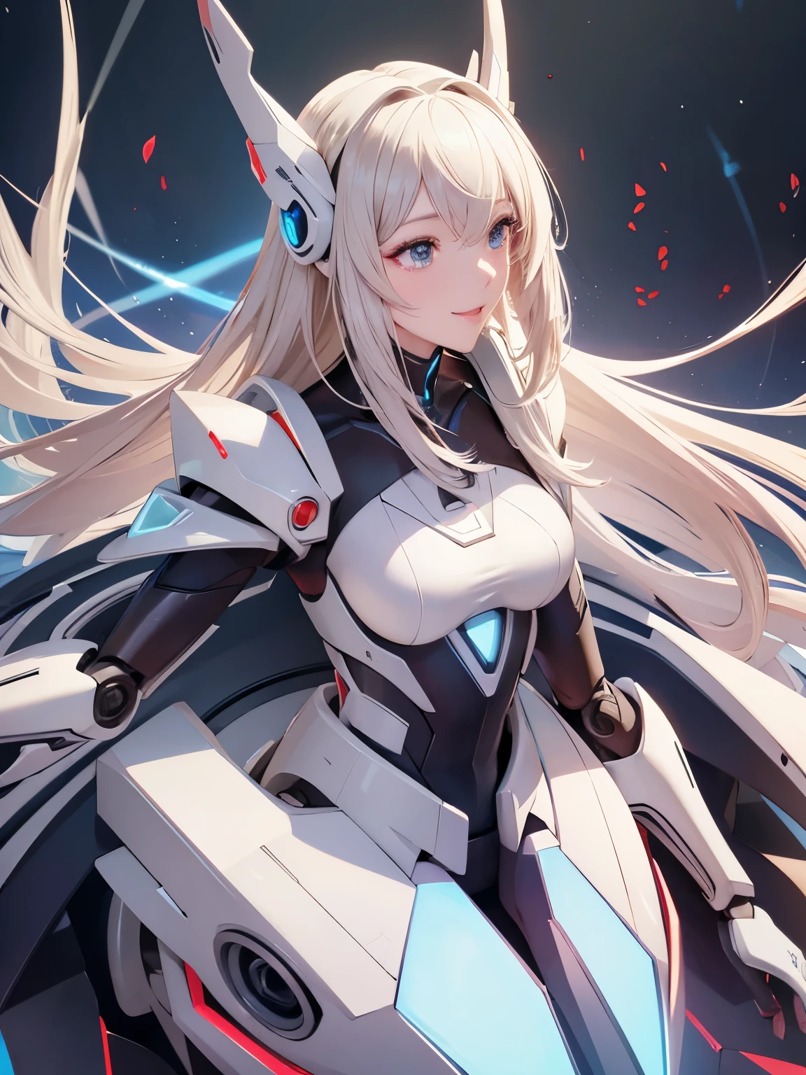CGI Style Anime , Supene Fantasy Character , High Detail 4K Digital Art , Half-hull Machine ,inorganic, High Performance Next Generation Robot ,Machine Goddess , Perfect Robot ,masterpiece, Ultra High Performance Artificial Intelligence Creation, best quality , Ideal Angle ,Perfect composition, Clear silhouette ,best shot, Ideal Form , Ideal Model Style , Very Beautiful Detailed Eyes ,Empty eyes,laughing out loud,shed tears,