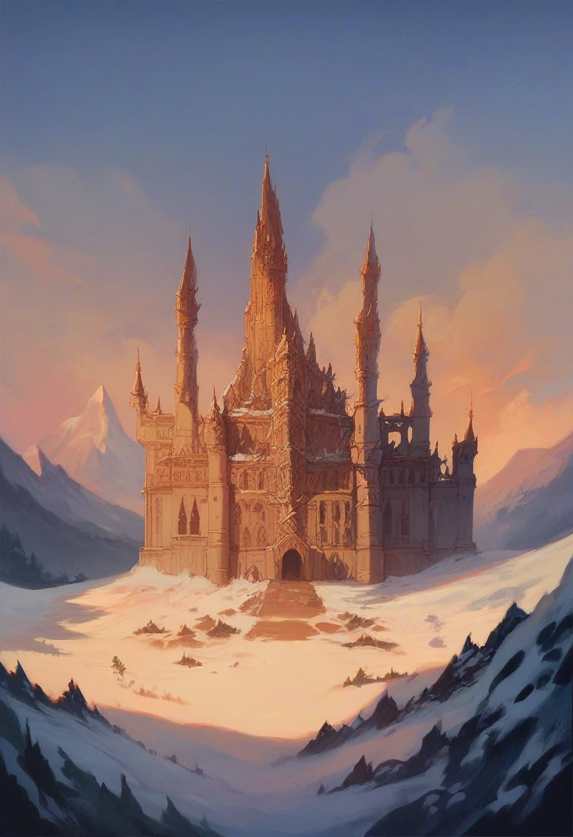 ((master piece)),best quality, illustration, dark, girl, and a man fucking In the wilderness,High mountain,Snow-capped mountains in the distance, castle, beautiful detailed eyes,  beautiful detailed hair,