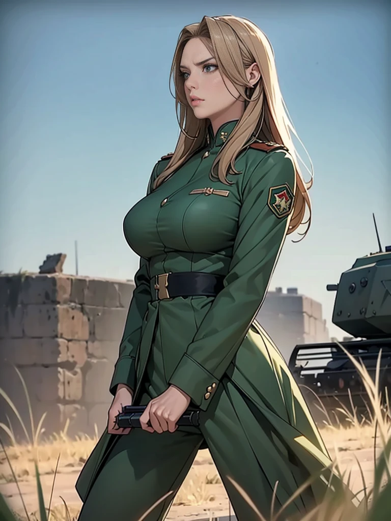 Five Fingers、Big breasts about to burst、slender long legs、Footboard beauty、1 Female Fitness Model、musculature、Explorer、camouflage uniform、helmets、jaket、long trousers、Military boots、clothes shiny、skin tanned、Cool smile、full-body view、publicity cosplay、full-cosplay、taken with canon 5d mk4、cosplay foto、she is ready to fight