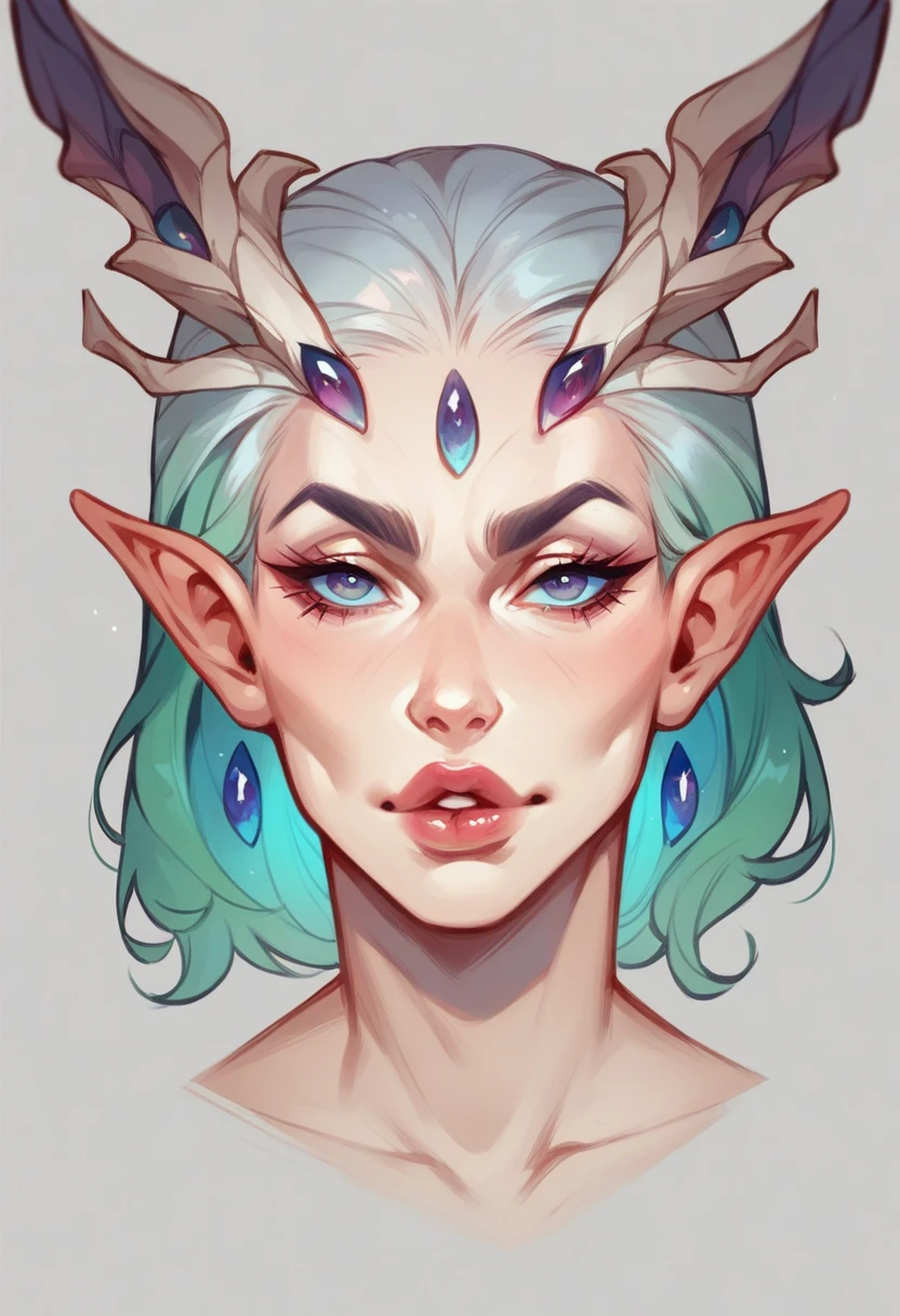 face for alien female woman