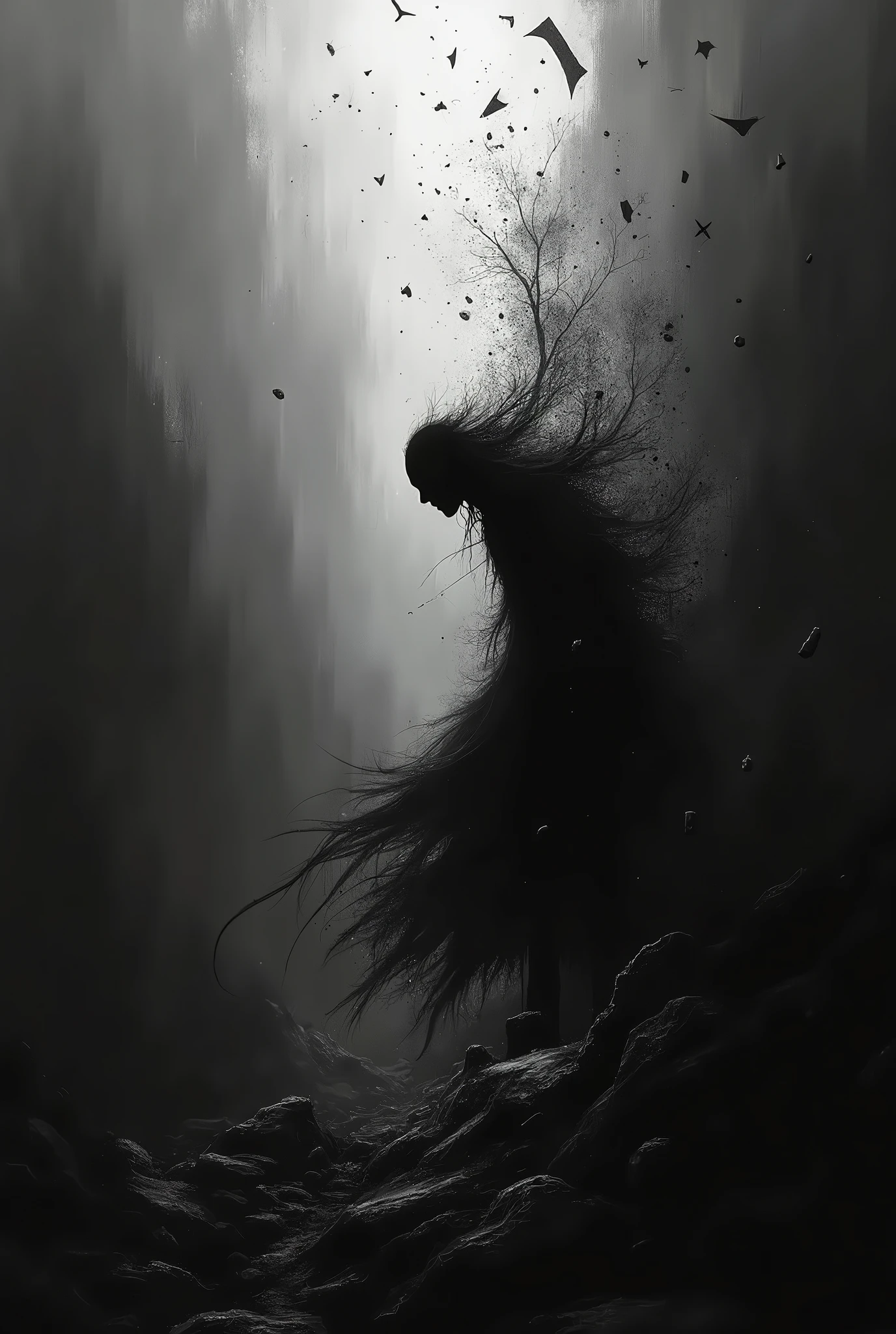 create something to draw that resembles graffiti that has light and shadow and is easier in black and white