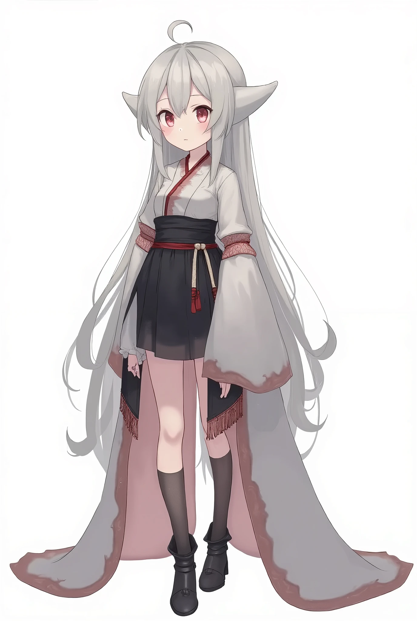 (masterpiece), (best quality), perfect face, beautiful girl, white background background, delicate and beautiful face and eyes, dark intense shadow,
1 girl, vtuber style, cool girl, girls frontline style, loli, girls frontline, hk416, kimono, small chest, clavicle, winking, smile, (full body), looking at viewer, standing,