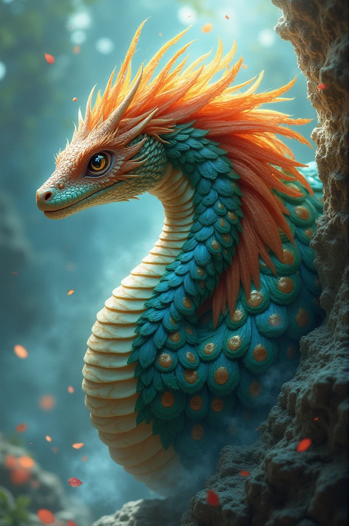 (Chinese spiderman dragon + dragon scales: 1.3), magnificent spiderman dragon head close-up, cute and clever fun little dragon, lying on a huge stone, dragon head, game three views, cute anthropomorphic, rich in details: sharp claws, dragon horns, water waves and wind elements, streamlined lines and curves, conveying a sense of vitality and freedom, full of reality.