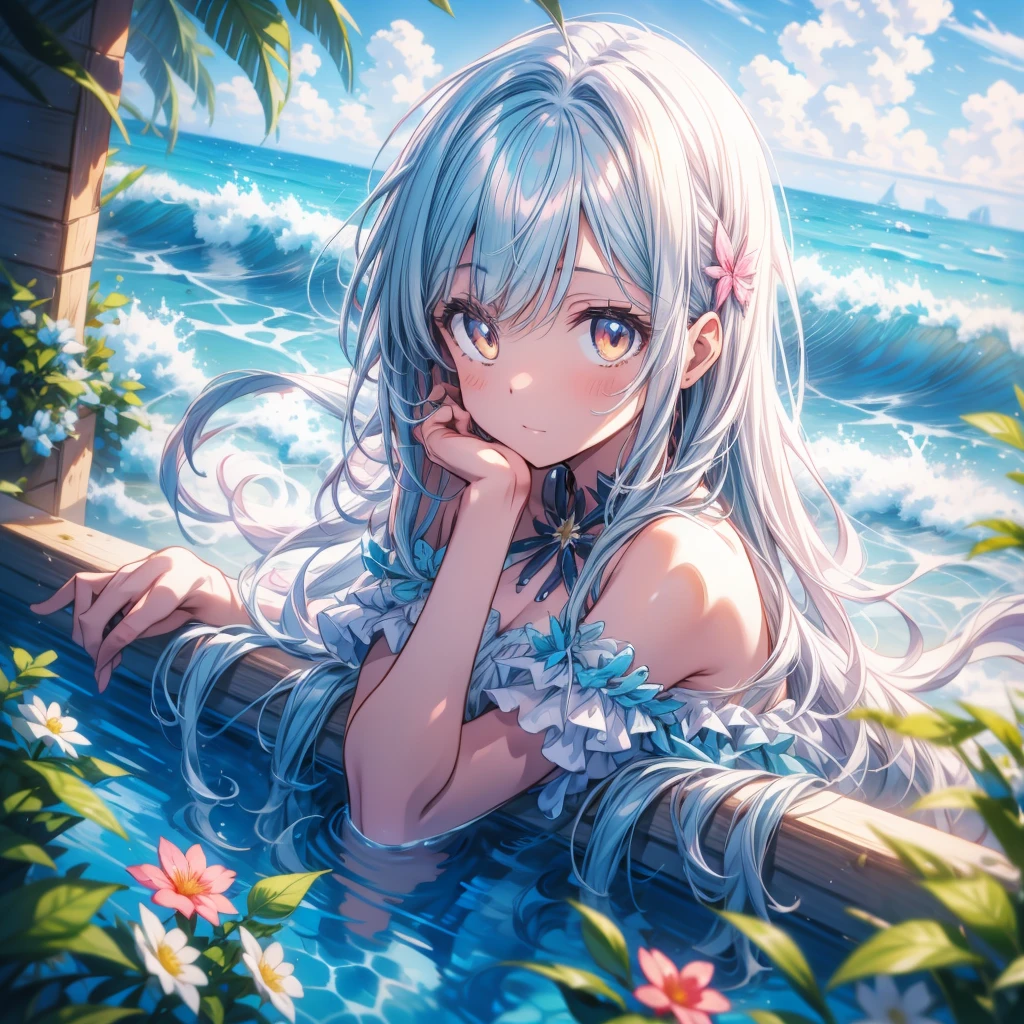 ★★★、🦋、🌷、🎀、🌊 、🐬