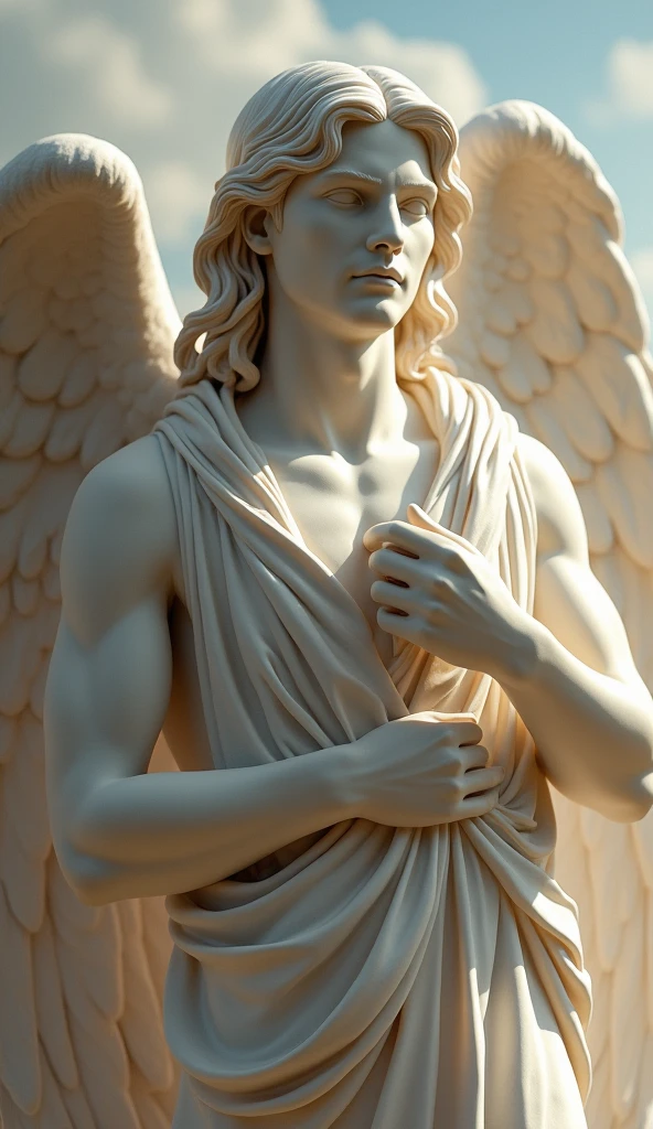 Male angel statue