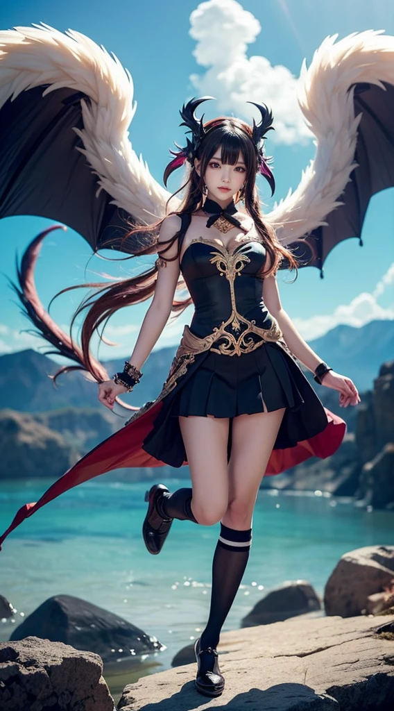 Cold Queen，Picture of box full of swords, wing, succubus theme，the fallen angel，Excellent，scary，secret terror，tentacle，have eyes，The Uncanny Valley effect，little beast blood moon，Skeleton skeleton，vampire，hell fire，Demon fox，White knee socks
