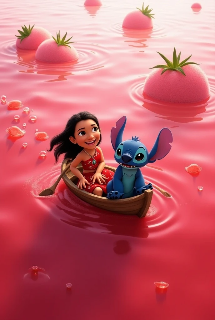 Lilo pelekai .Lilo and Stitch, futanari, pau gigante huge, cumshot, in car