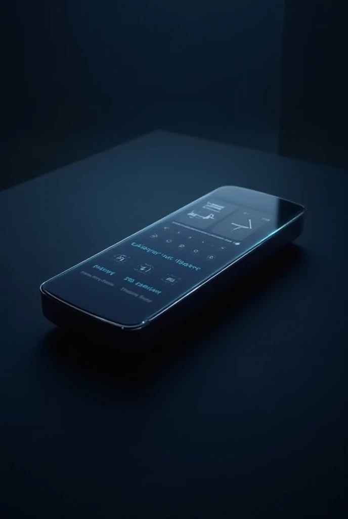Image of a television remote control with a screen made of glass material, plasma, digital, Android cell phone