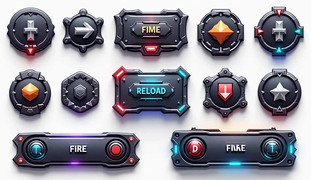 Aapko AI se gaming buttons banwane ke liye ek clear prompt likhna hoga. Yahaan ek example prompt hai jo aap AI ko de sakte hain:
"Create a set of customizable gaming buttons similar to those used in battle royale games. These buttons should include options like 'fire,' 'jump,' 'reload,' and movement controls (up, down, left, right). The buttons should be in PNG format with no background (transparent) so that I can easily overlay them onto my images or game screenshots."
Is prompt ko aap AI ko bolenge to AI aapko gaming buttons bana kar de dega jo aap apni images mein use kar sakte hain.